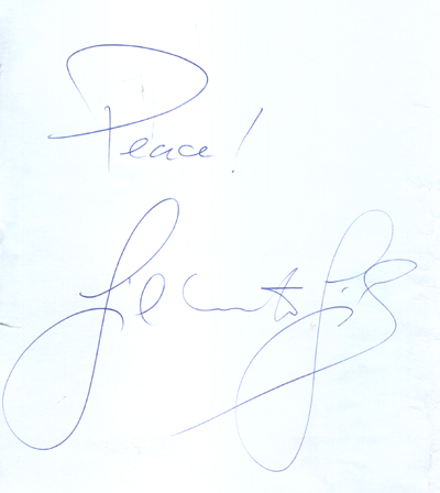 Autogramm Gilberto Gil