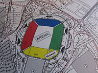 Plan des Schalker Stadions