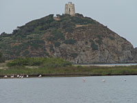 Der Torre de Chia nicht weit vom Spielercamp, Foto: Mickler