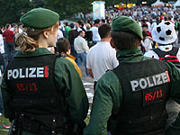 Polizei im Münchner Olympiapark, Foto: dpa